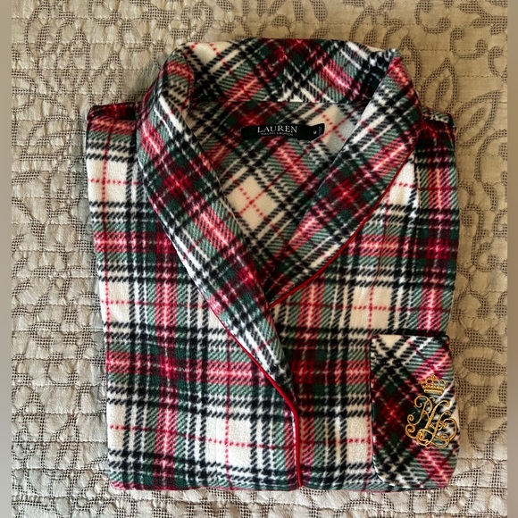 Lauren Ralph Lauren Fleece PJ Top size M - Picture 1 of 7
